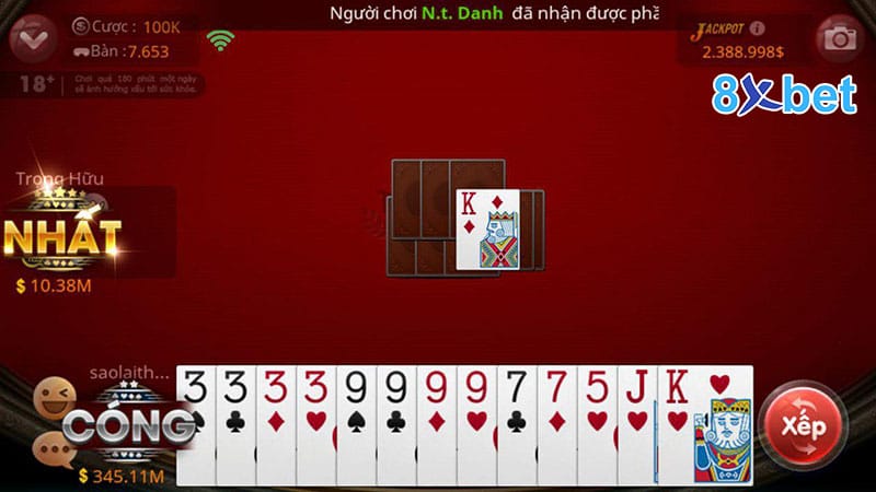 Hướng dẫn cách chơi tiến lên 8XBet đơn giản chi tiết cho tân thủ Cách chơi tiến lên 8XBet theo miền Bắc