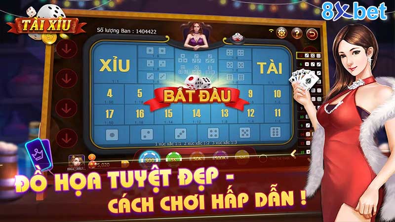 Tài xỉu 8xbet - Chơi tài xỉu online đổi thưởng uy tín tiền thật Giới thiệu về game bài tài xỉu 8XBet